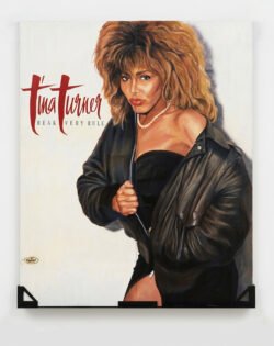 Album campaign for the 1986 release. Hand-painted billboard for Tina Turner's Break Every Rule album, 1986